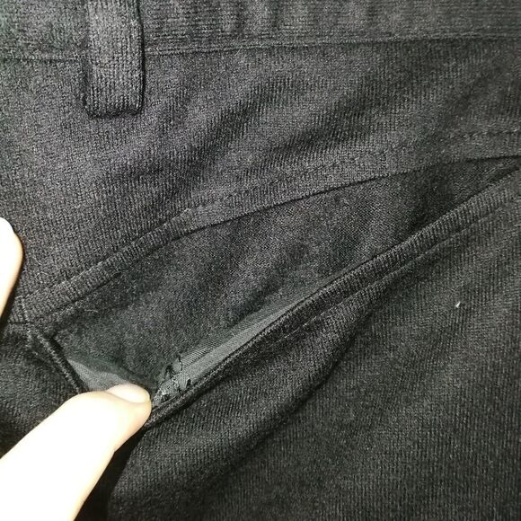 MEN VALENTINO Classic Black Virgin Wool Straigth Leg Trouser Pants Size 38 - Picture 7 of 16